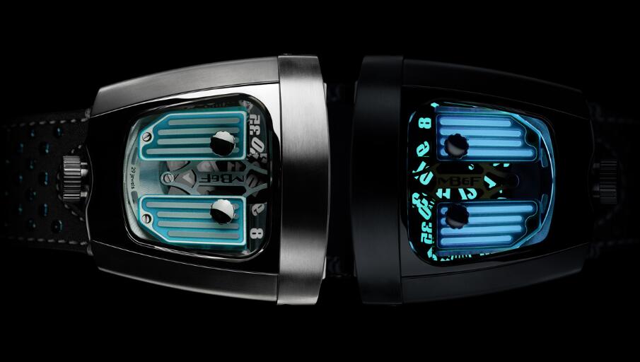 MB&F HMX BLACK BADGER PHANTOM BLUE 57.STBL.B Replica Watch